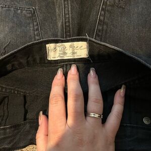 We The Free Charcoal Denim Jacket
